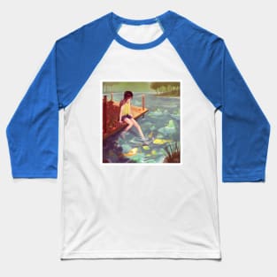 Pond Girl Baseball T-Shirt